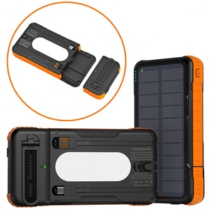 Cargador Solar Portátil al por Mayor de 10000mAh 16000mAh con Cable Integrado y Potente Luz LED - Product Image 5