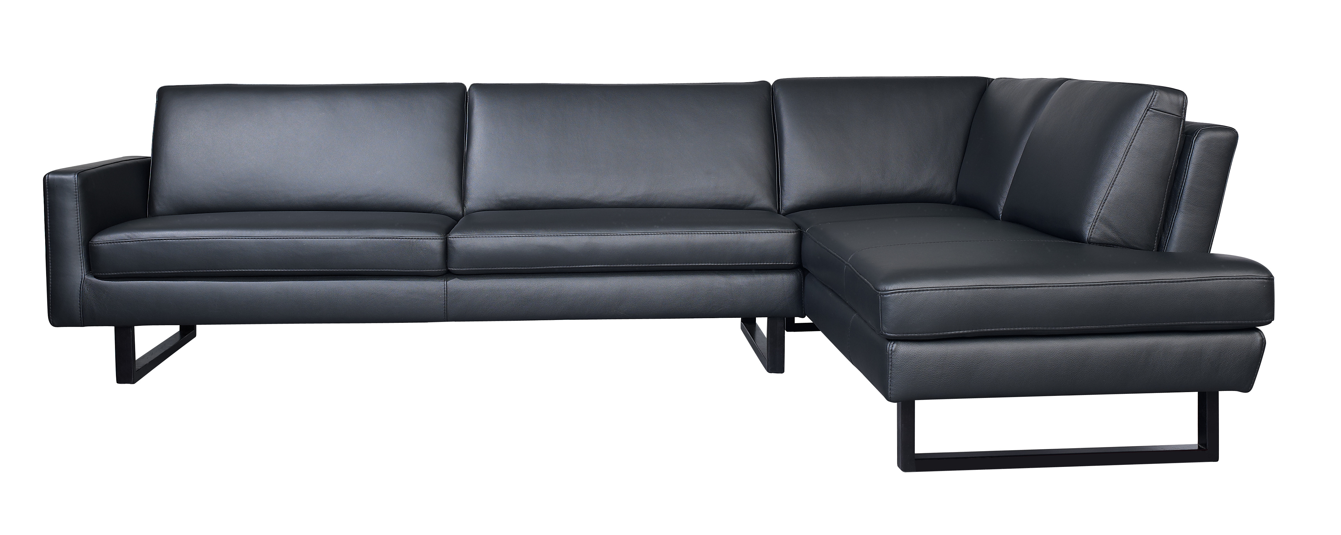 black leather corner sofa bed