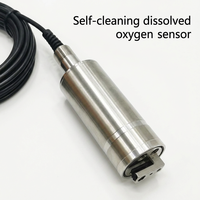 Sonde de fluorescence DO RS485 IP68 autonettoyante pour la mesure en ligne de l'oxygène dissous dans les systèmes d'aquaculture, étangs à poissons et RAS