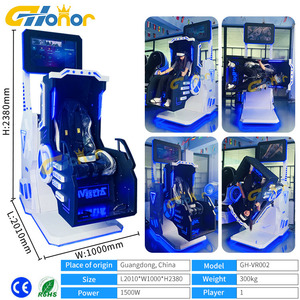 Công viên giải trí tương tác 360 độ đồng tiền hoạt động trò chơi VR ghế giả lập 9D thực tế ảo VR nhà sản xuất máy trò chơi - Product Image 5