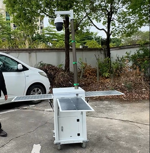 Rimorchio di Sicurezza Leggero e Portatile con Telecamera e Palo Telescopico, Alimentato a Energia Solare, per Sorveglianza in Cantiere e Sitazioni di Emergenza - Product Image 2