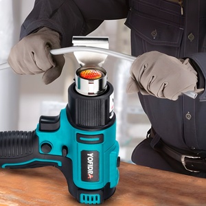 Pistola Termica 50-550°C 1000W. 2 Velocità (Alta/Bassa). 6 Livelli di Velocità del Vento. Display LED della Temperatura. Pistola ad Aria Calda Senza Fili per Batteria - Product Image 3