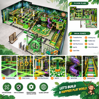 Équipement de terrain de jeu d'aventure intérieur personnalisé, labyrinthe coloré, thème ludique, multi-zones, grande capacité pour centre commercial clé en main, conforme aux normes ASTM