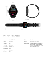 Smartwatch VVS per Uomo, Orologio Sportivo con Misurazione Pressione Sanguigna, Ossigeno nel Sangue, Frequenza Cardiaca, Fitness