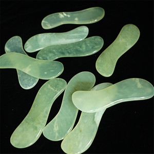 100% naturale di quarzo rosa Gua <span class=keywords><strong>Sha</strong></span> strumento personalizzato massaggiatore facciale rullo Guasha per l'applicazione del viso - Product Image 3