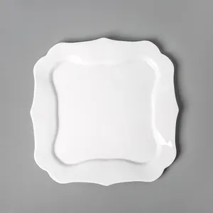 Wholesale Home Ultra Break And Chip Resistant Dinnerware Set Square Service For 6 18pcs Opal Glass Dinnerware Set
