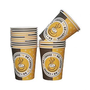 แก้วกาแฟกระดาษแบบใช้แล้วทิ้งสำหรับเครื่องดื่มร้อน ชาไข่มุก 8 ออนซ์ พร้อมฝาพลาสติก - Product Image 6
