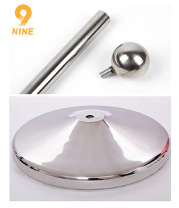 Лидер продаж, свободно стоящий флагшток из нержавеющей стали 2 м 3 м для стильного офисного украшения - Product Image 5