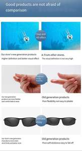 새로운 액체 실리콘 근시 안경 초경량 휴대용 재사용 가능한 초박형 남녀공용 렌즈 PC 스틱 온 블록 블루 레이-1.5 -2.0 - Product Image 5