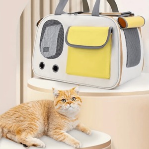 Portable Pet <b>Carrier</b> <b>Backpack</b> Oxford Fabric Breathable Large Capacity For <b>Cats</b> And Dogs - Product Image 1