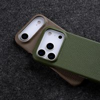 Coque de téléphone en cuir véritable Melkco pour iPhone 18, vente chaude d'usine, faite à la main, magnétique, anti-chute, anti-traces de doigts, protection intégrale