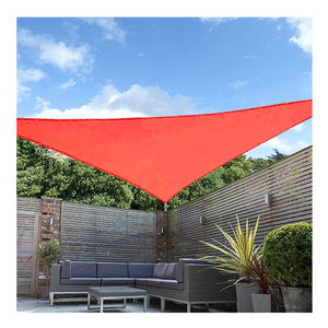 Colore rosso poliestere impermeabile parasole vela Guangdong telo parasole <span class=keywords><strong>per</strong></span> <span class=keywords><strong>tende</strong></span> <span class=keywords><strong>da</strong></span> esterno triangolo parasole vela - Product Image 1