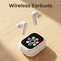 Nouveaux écouteurs intra-auriculaires sans fil avec écran numérique couleur, traduction IA, moule exclusif, longue autonomie, écouteurs stéréo