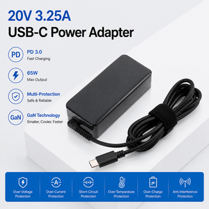 65W <b>USB</b> <b>C</b> Laptop Charger 20V 3.25A Type <b>C</b> Power <b>Adapter</b> PD 3.0 QC 4.0 Compatible for Lenovo Notebook AC <b>Adapter</b> - Product Image 3