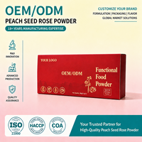 Poudre de Rose aux Graines de Pêche OEM ODM Marque Privée Vente en Gros Extrait Herbal de Jujube et de Baies de Goji pour l'Éclat de la Peau et la Beauté