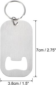 Portable Custom Logo Stainless Steel Beer <b>Bottle</b> Opener Key Chain Key Ring <b>Bottle</b> Opener - Product Image 2