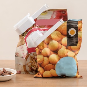 Clip de scellage pour la conservation des aliments avec buse de décharge pour thé, lait en poudre, collations, fermeture de sac anti-humidité - Product Image 6