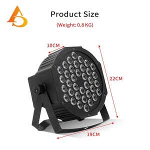 Luz Par LED RGB Mini Plana de Alta Calidad DMX12 36x3w para Interiores, Ideal para Escenarios - Product Image 5