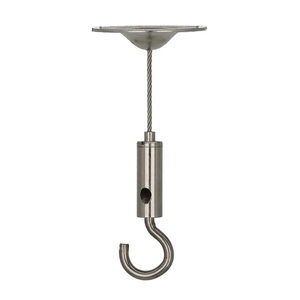 Système de suspension de câbles télescopiques extensibles sur mesure avec câble en acier rétractable et <span class=keywords><strong>crochet</strong></span> à ressort <span class=keywords><strong>pour</strong></span> éclairage industriel - Product Image 6