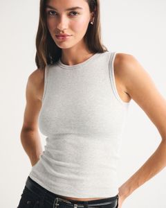 Leduo Débardeur de sport pour femme en coton pur, col rond, sans manches, extensible, personnalisé pour l'été - Product Image 2