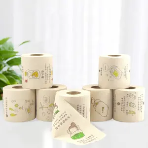 Stylized Fashionable Wholesale Printed Funny Party Toilet Tissue Custom Design Printed Toilet Paper