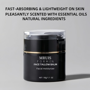 Crème <span class=keywords><strong>Visage</strong></span> Hydratante au Suif de Bœuf pour Hommes au Beurre de Karité, Camomille, Champignon, Extraits de Romarin - Product Image 5