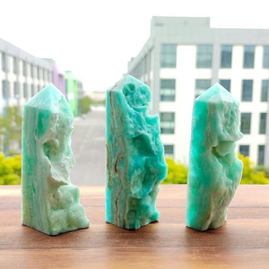 Obelisco de Hemimorfita Azul Natural al por Mayor, Geoda Druzy en Forma de Torre, Varita de Cristal para Sanación Energética, Feng Shui, Meditación y Decoración del Hogar - Product Image 1