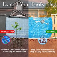 Feutre géotextile en vrac pour piscine hors sol – Sous-couche pour piscine