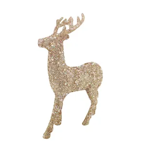 クリスマスプラスチック点滅トナカイクリスマスツリーぶら下げ飾りクリスマス装飾鹿