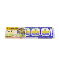 Makanan Kucing Kaleng Mini Faenbei Rainbow Tart Grosir, Rasa Ayam Blueberry & Telur & Susu Kambing 40g, Kemasan Kaleng untuk Makanan