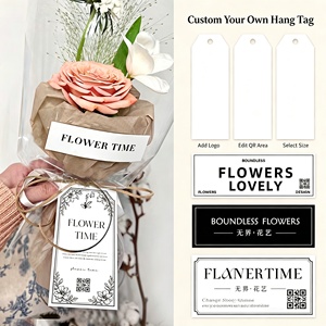 Etiquetas Colgantes Flower Time, Etiquetas de Cartón, Impresión Digital, Papel de Arte, Paquete al por Mayor - Product Image 2