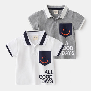 Shopping en ligne, chemise polo à manches courtes pour garçons, été, 100% coton, personnalisable, fournisseur chinois - Product Image 4