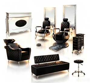 Chaises de <span class=keywords><strong>Salon</strong></span> Royal classiques, 2 pièces, chaises de style, utilisé pour confectionner des <span class=keywords><strong>cheveux</strong></span>, en soldes (A11) - Product Image 4