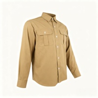 Ensemble uniforme tactique KMS respirant en tissu tissé à manches longues en polyester et coton pour entraînement extérieur unisexe BDU