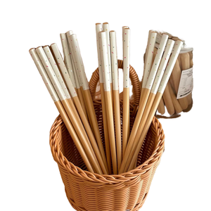 Palillos Desechables de Bambú Modernos de 9.5 Pulgadas, Paquete de 50 Pares, para Fideos, Sushi, Fiestas en Casa, Vajilla de Restaurante, Venta al por Mayor - Product Image 1