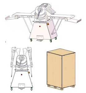 220v petit rouleau feuilleté pâte pâte <span class=keywords><strong>laminoir</strong></span> boulangerie Machine à plastifier pour pain plastifieuse équipement de magasin - Product Image 3