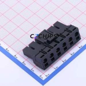 JL9EDGK-75006B01 Plug-in Terminal Block Through hole Component (THT),P=7.5mm Connector Plug 1x6P 7.5mm Black - Product Image 1