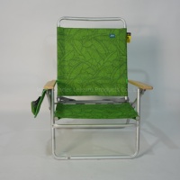 Vente en gros de chaises de plage pliables légères avec porte-gobelet-Chaises de camping pour pique-nique pour accoudoir extérieur en bois
