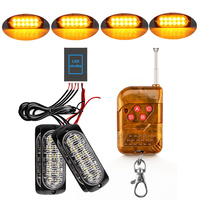 Luz estroboscópica de emergencia para coches, luces LED de 12v y 24v, intermitente inalámbrico para camiones