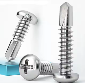 Pan Head Zinc Plated Steel Metric <b>Screws</b> Coarse Thread - Product Image 4