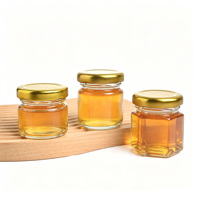 Mini Tarro de Vidrio Transparente con Tapa Metálica de Rosca, Recipiente Hermético a Prueba de Fugas para Miel, Mermelada, Recuerdos de Boda, Empaque de Regalos
