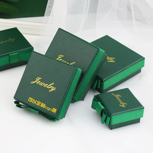 Luxury Bow Tie Jewelry Gift <b>Box</b> with Ribbon Square Packaging Case for Ring Necklace <b>Earring</b> Presentation and Brand Collection - Product Image 3