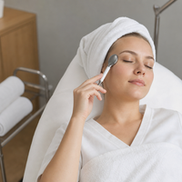 Bâtonnet de massage facial Cryo Globe en acier inoxydable pour soins de la peau, avec cuillère à crème rafraîchissante pour les yeux