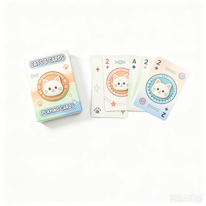Jeu de cartes à jouer personnalisé avec logo, cartes de poker en papier et plastique, design personnalisé pour les fournitures de casino, les jeux de magie et les jeux de fête, vente en gros - Product Image 2