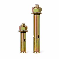 Boulon d'expansion jaune en acier au carbone pour fixation de conduites électriques et de supports de câbles – Vente en gros et approvisionnement en vrac