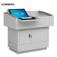 Pupitre multimédia interactif électronique COMNENIR pour usage scolaire, configuration informatique personnalisée, résolution 4K, écran tactile 20 points
