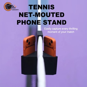 Soporte de cámara para tenis de gran venta: clip de doble perspectiva para teléfono y cámara de acción, ideal para montar en redes y vallas, perfecto para tenis y pádel. - Product Image 2