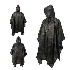 Vente flash - Imperméable camouflage - Poncho tactique - Vêtements de pluie pour adultes - Poncho de pluie pour hommes - Product Image 4