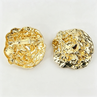 Broche en métal texturé avant-gardiste, motif abstrait liquide, or et argent, accessoire Art Déco unique, OEM/ODM pour manteau et blazer