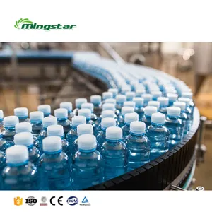 水生产线全自动3合1 500米瓶纯水包装机液体灌装机